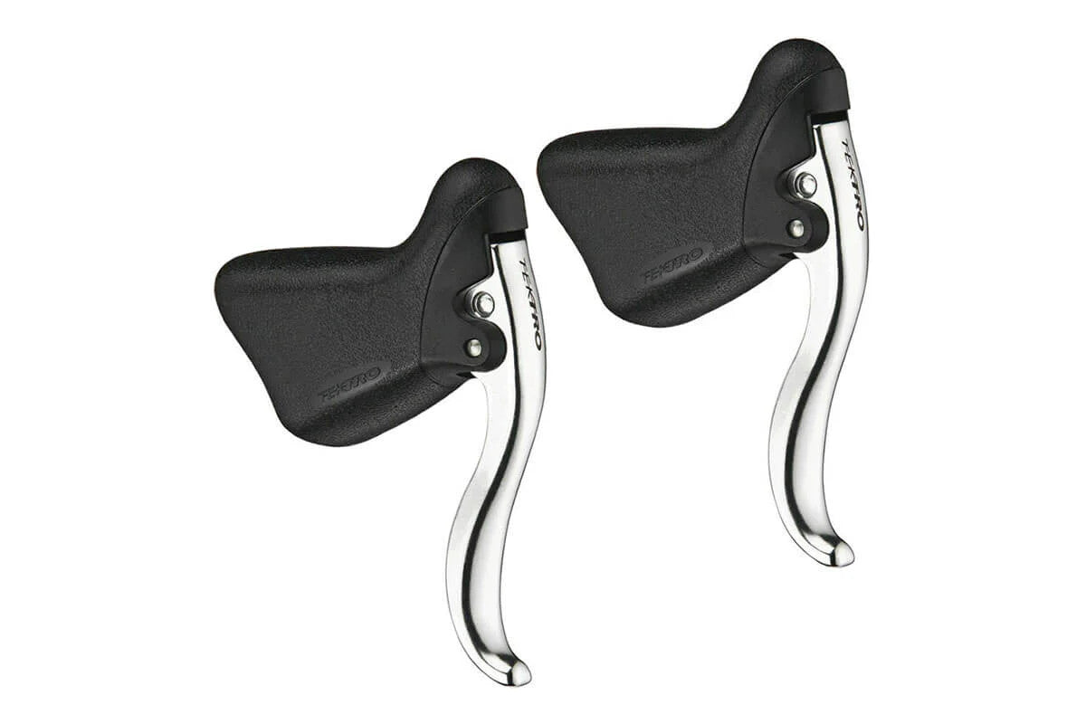 Tektro RL320 Aero Mini-V / Canti-brakes / Road Disc Brake Levers In Black/Silver For Junior Bikes