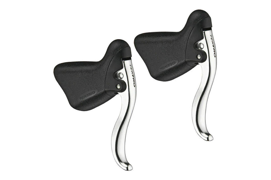 Tektro RL320 Aero Mini-V / Canti-brakes / Road Disc Brake Levers In Black/Silver For Junior Bikes