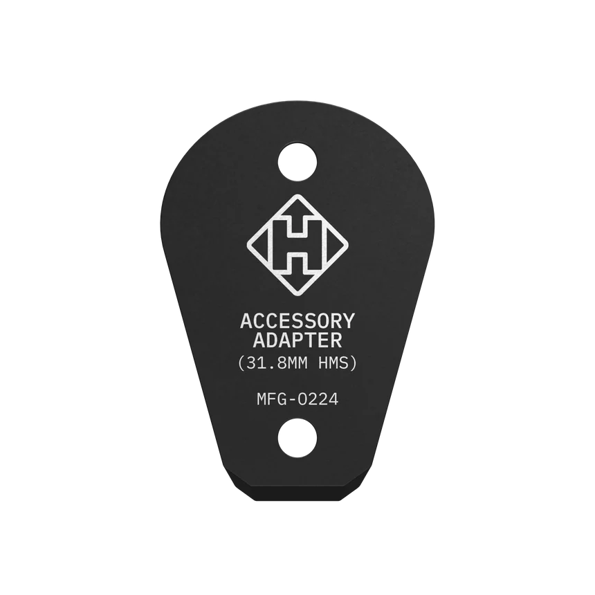 Hammerhead GoPro mount adapter with 31.8mm HMS for attaching lights and accessories.