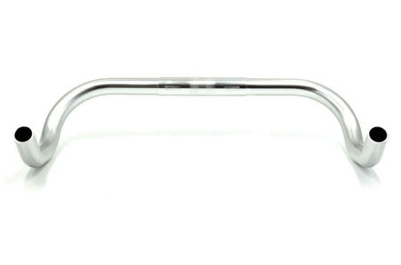 Nitto RB-009 Curved Bullhorn Handlebars | 26mm Clamp | Silver