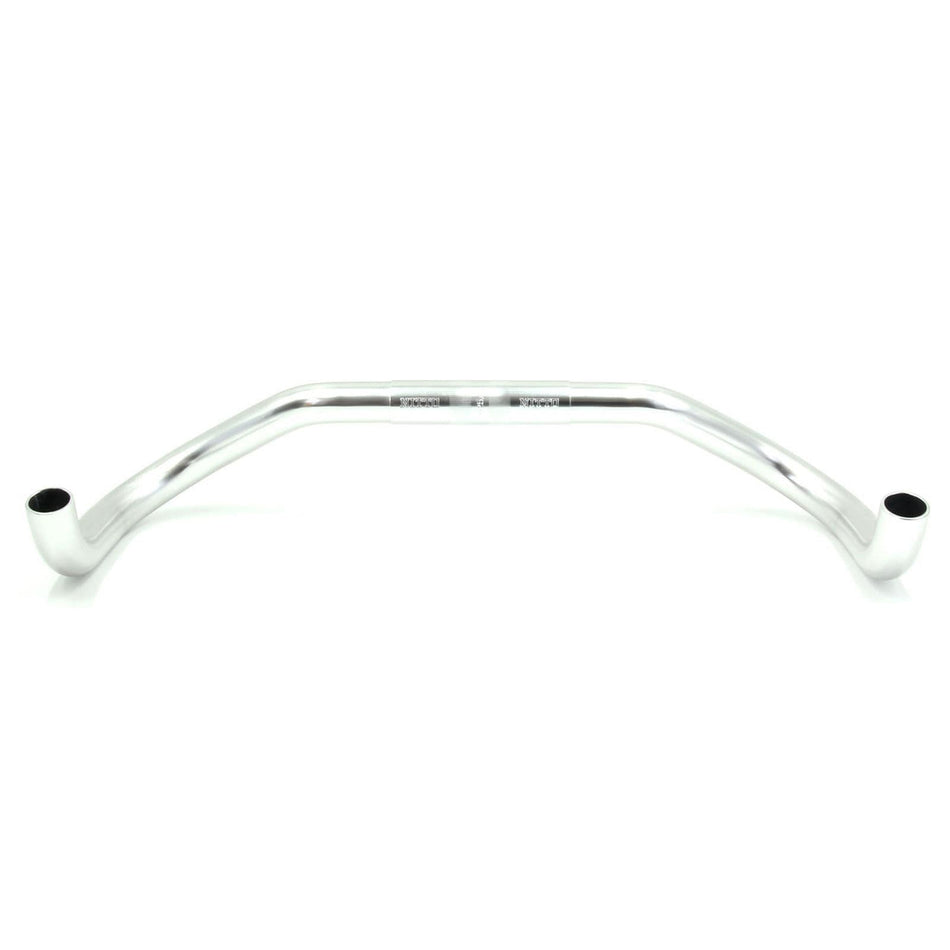 Nitto RB-030 Curved Bullhorn Handlebars | 25.4mm Clamp | Silver