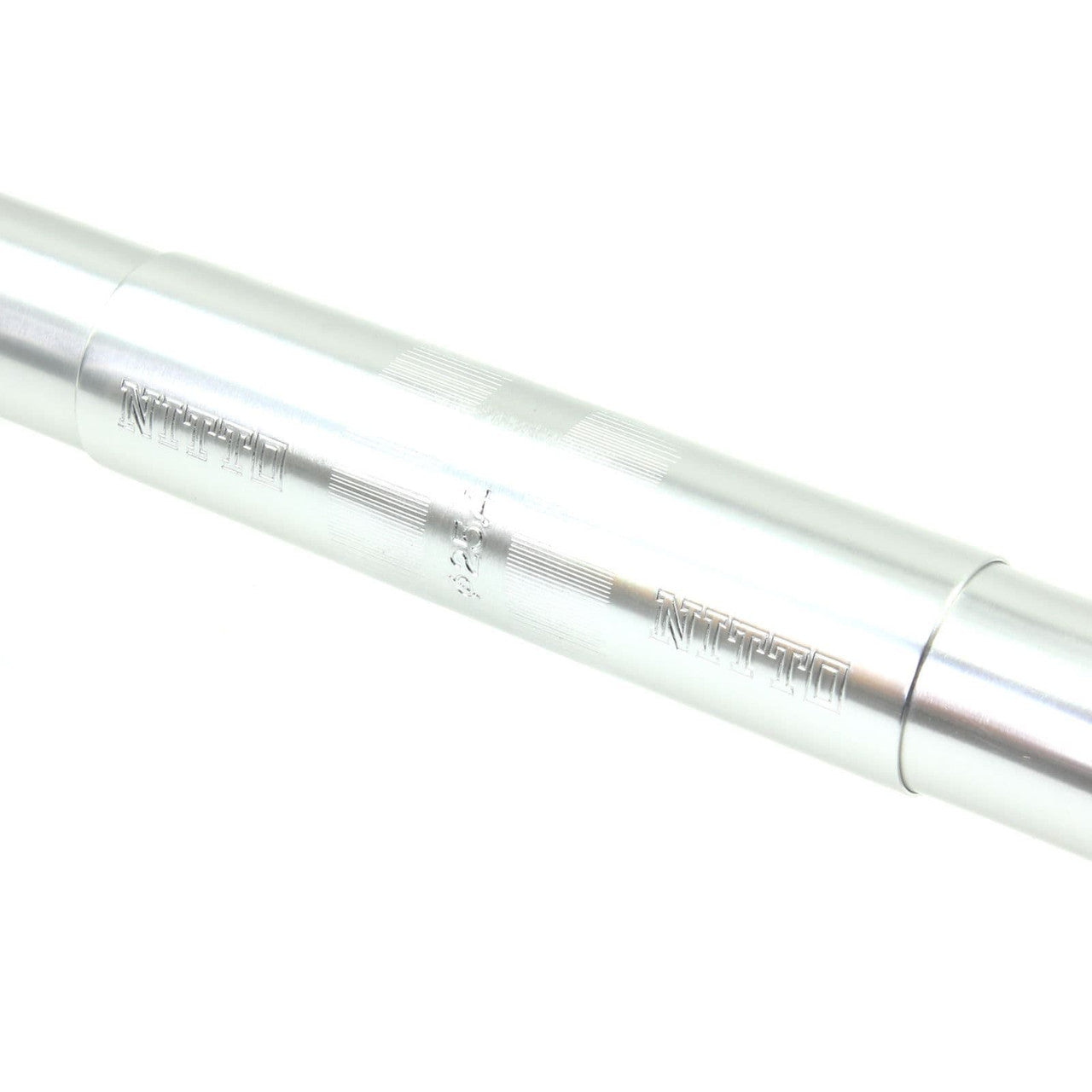 Nitto RB-030 Curved Bullhorn Handlebars | 25.4mm Clamp | Silver