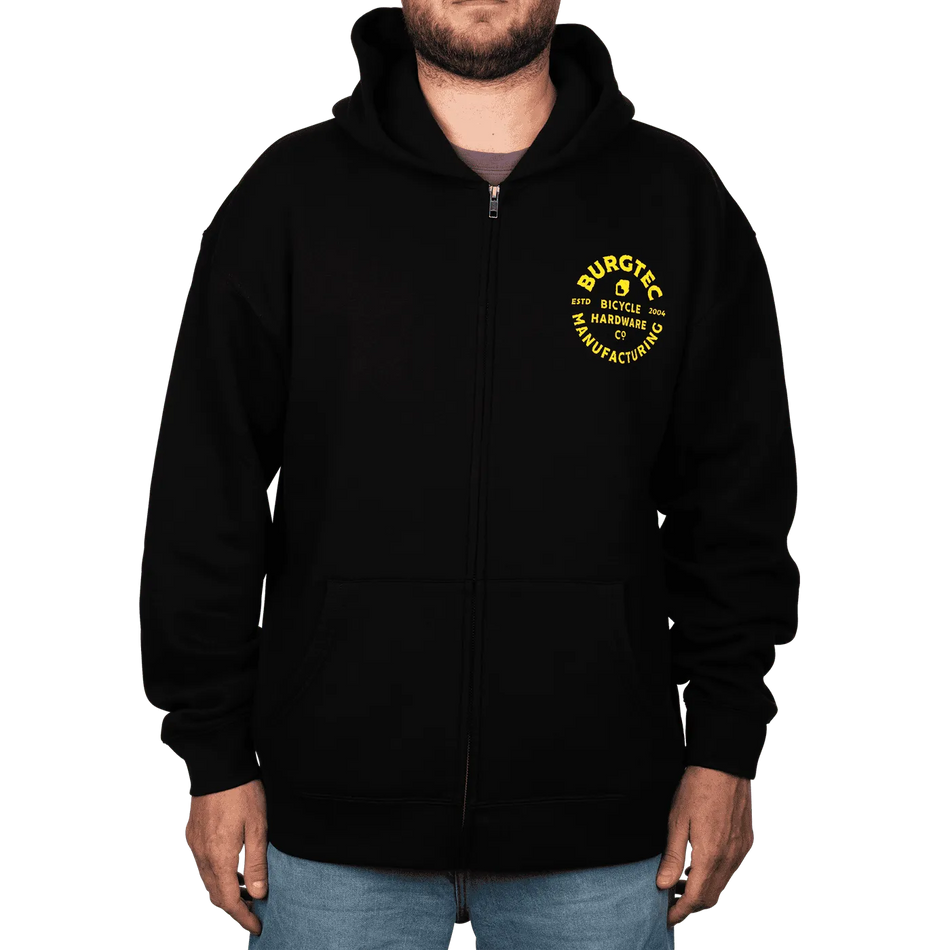 Burgtec Stamp Zip Unisex Hoodie