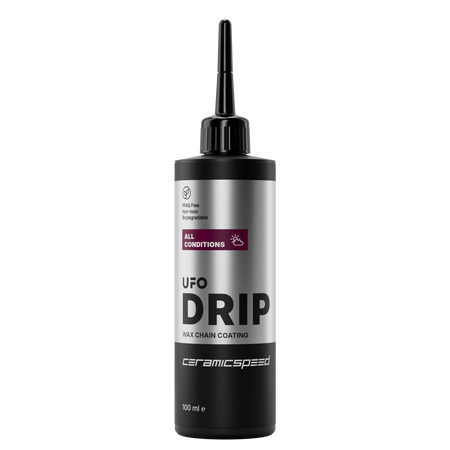 CeramicSpeed UFO Drip All Conditions Chain Wax Treatment 100ml for optimal performance with ceramicspeed chain wax treatment.
