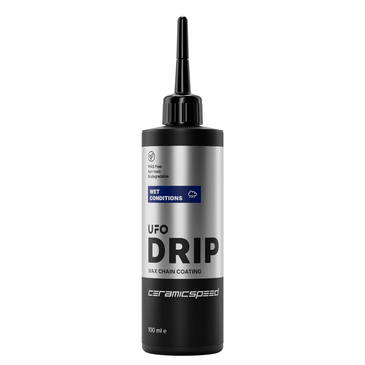 CeramicSpeed UFO Drip Wet Conditions Chain Wax Treatment 100ml for optimal wet riding performance