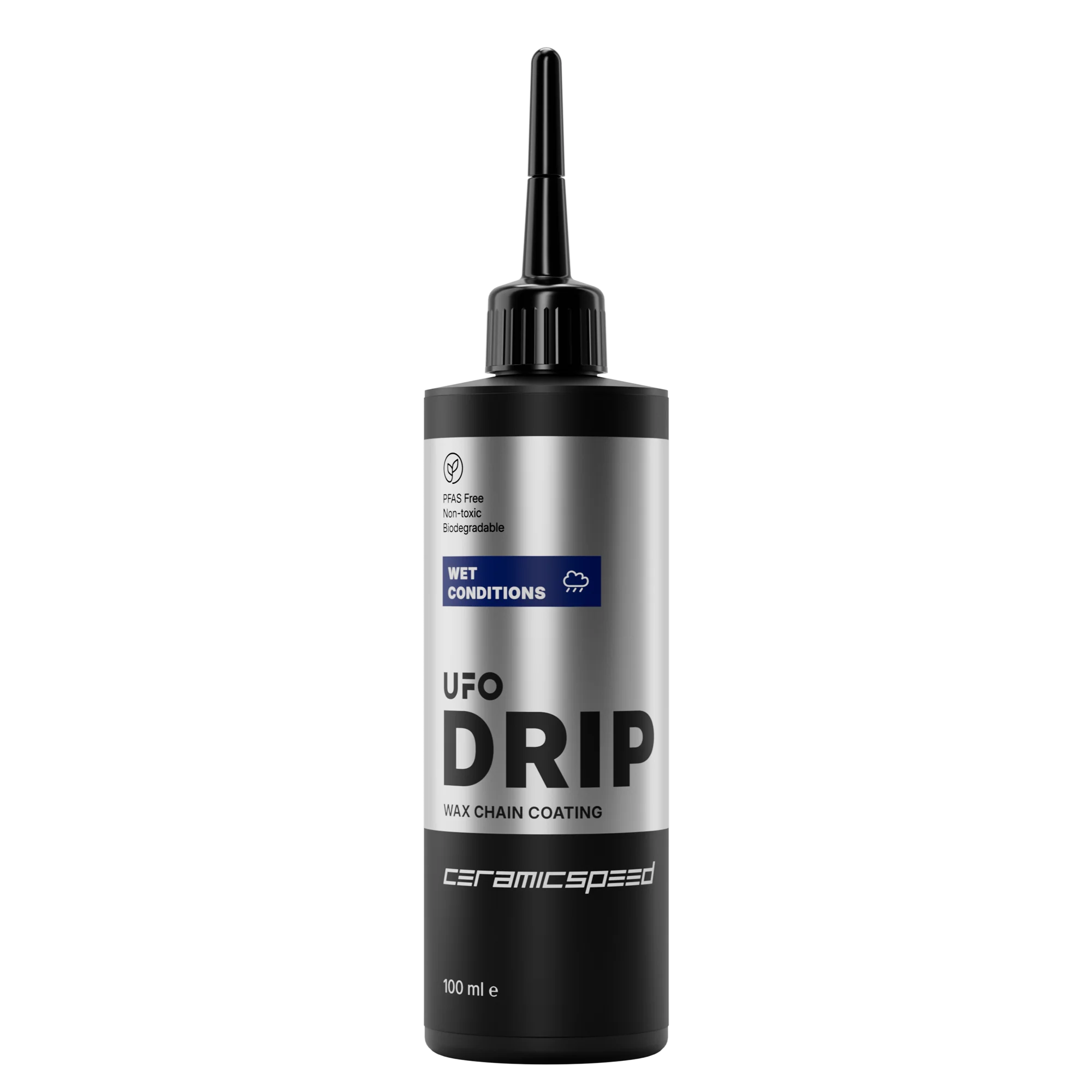 CeramicSpeed UFO Drip Wet Conditions Chain Wax Treatment 100ml for optimal wet riding performance