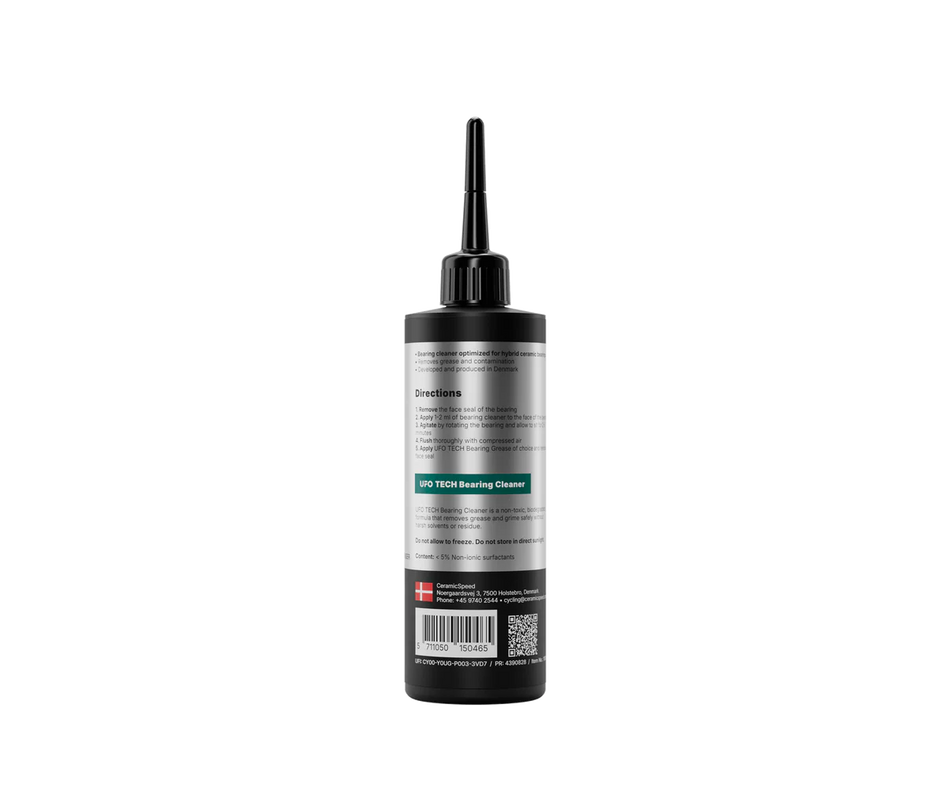 CeramicSpeed UFO Tech Bearing Cleaner 100ml bottle, perfect as a cycling bearing cleaner.