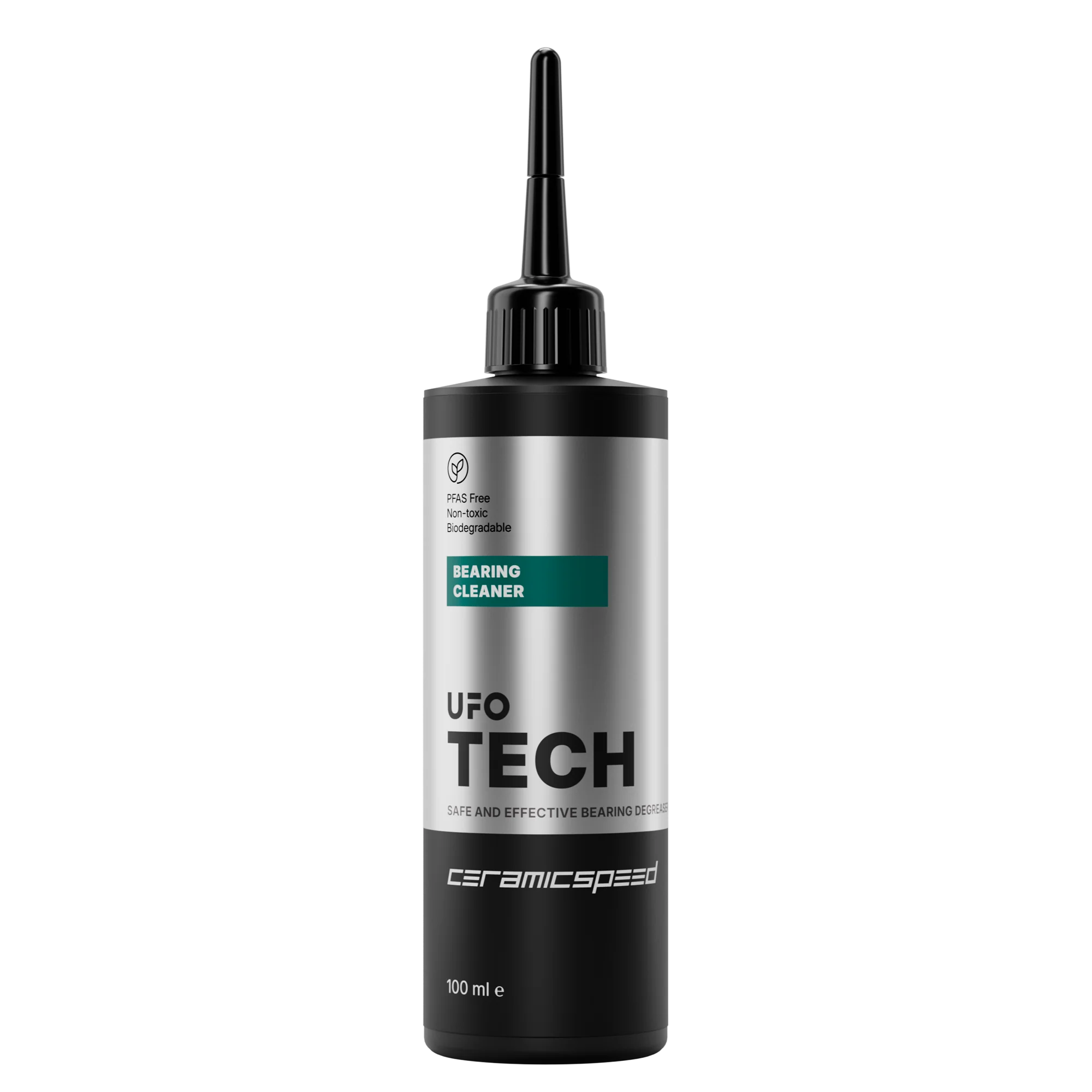 CeramicSpeed UFO Tech Bearing Cleaner 100ml for effective cycling bearing cleaner with a biodegradable formula.