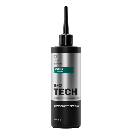 CeramicSpeed UFO Tech Bearing Cleaner 100ml for effective cycling bearing cleaner with a biodegradable formula.