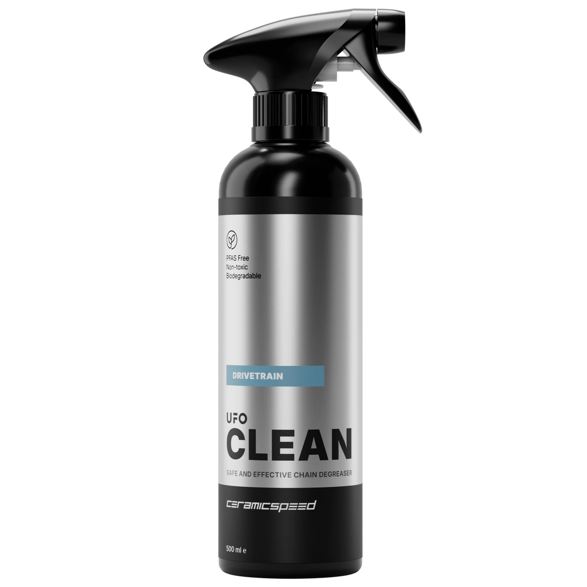 CeramicSpeed UFO Clean Drivetrain Chain Cleaner 500ml, eco-friendly drivetrain chain cleaner.
