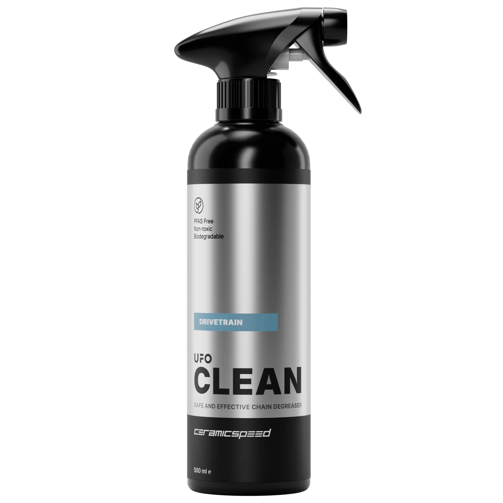 CeramicSpeed UFO Clean Drivetrain Chain Cleaner 500ml, eco-friendly drivetrain chain cleaner.