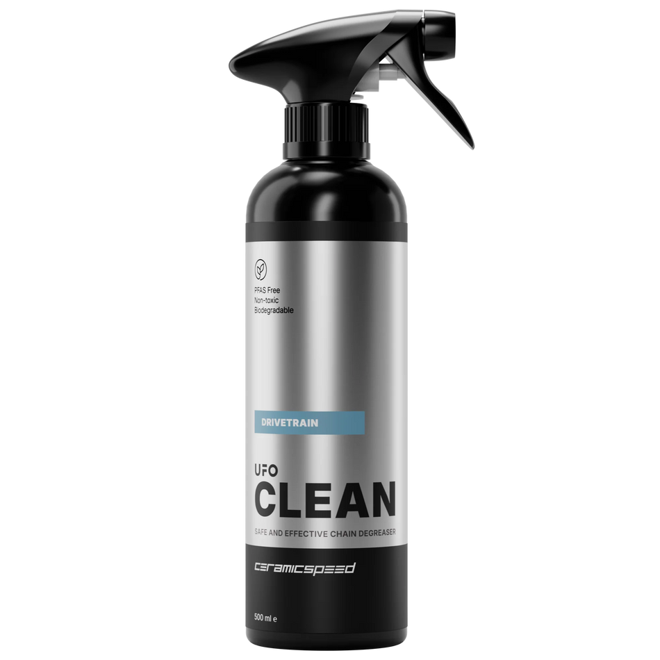 CeramicSpeed UFO Clean Drivetrain Chain Cleaner 500ml, eco-friendly drivetrain chain cleaner.