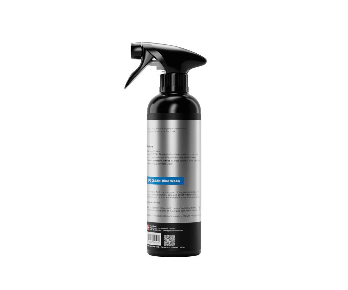 CeramicSpeed UFO Clean Bike Wash 500ml spray bottle for effective bike cleaning.