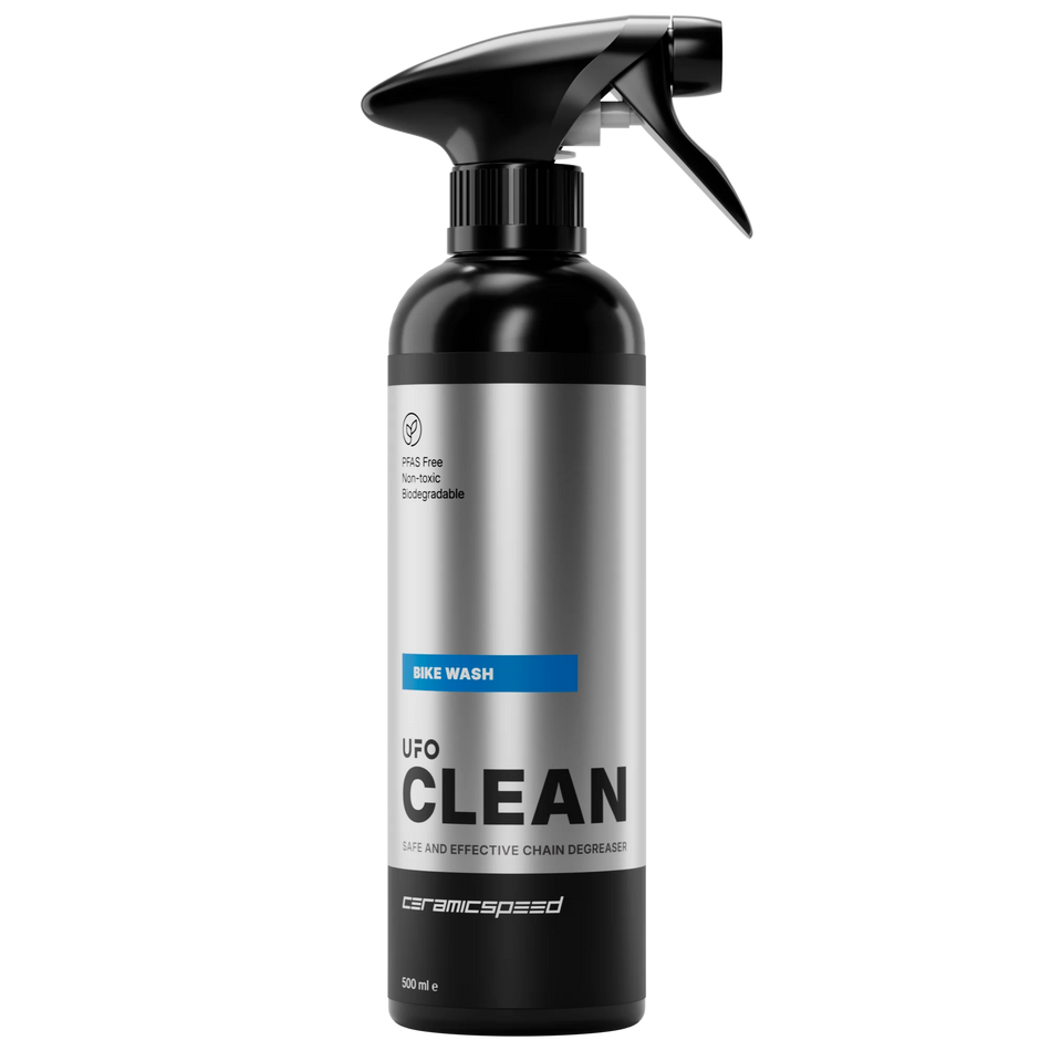 CeramicSpeed UFO Clean Bike Wash 500ml bottle for optimal bike maintenance and eco-friendly cleaning.