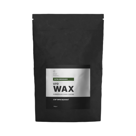 CeramicSpeed UFO Chain Wax Ultra Endurance Bag packaging for ultra endurance chain wax lubricant.