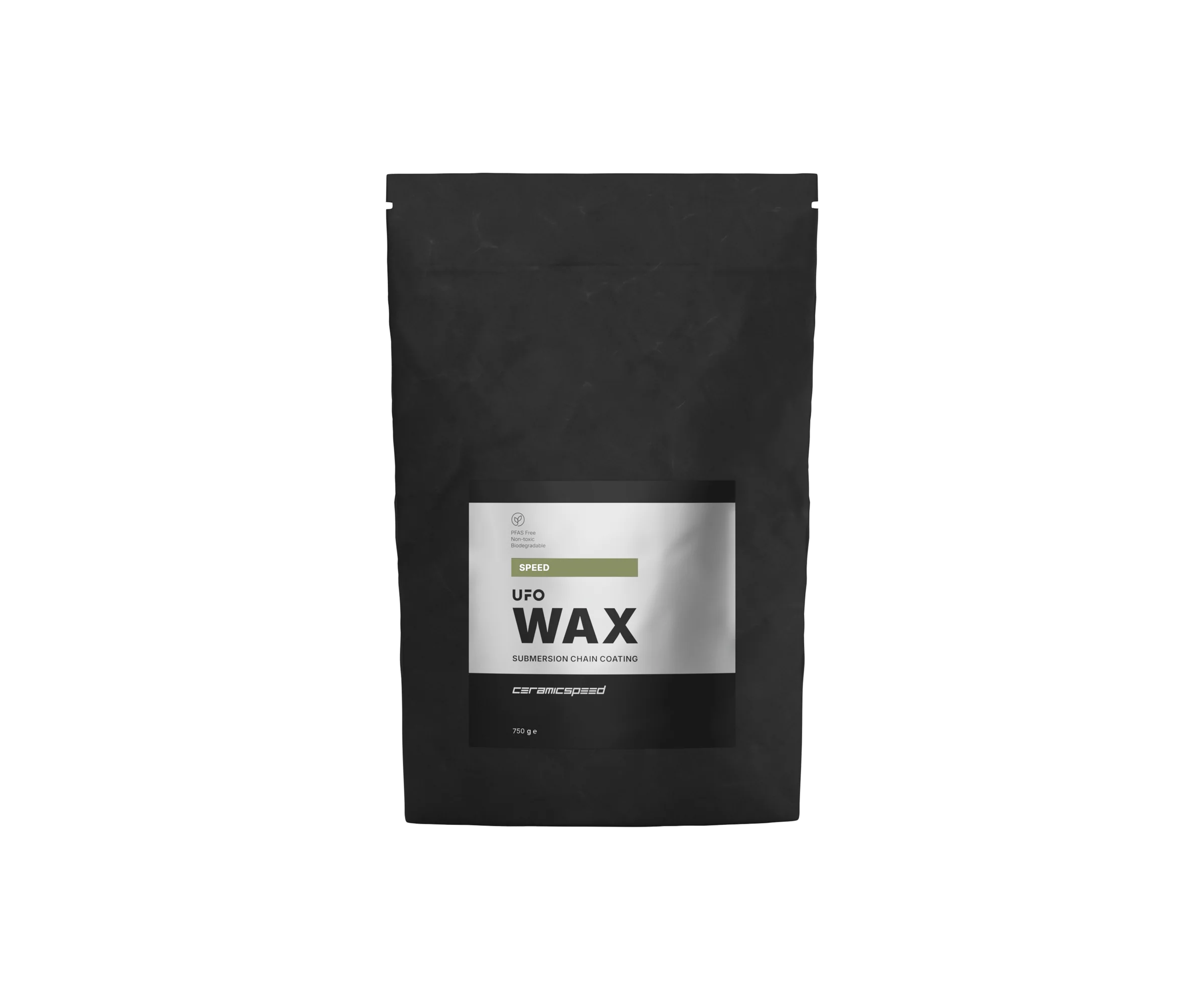 CeramicSpeed UFO Chain Wax Speed Bag, a 750g chain wax lubricant for optimal performance.
