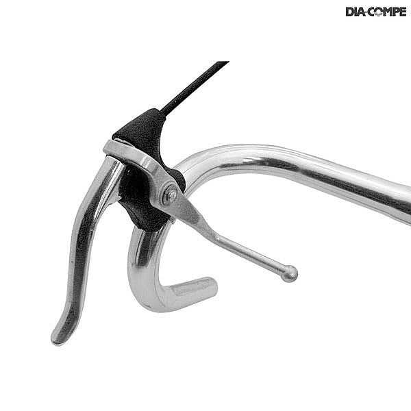 Dia-Compe 165EX 22.2.-23.8mm Canti / Side Pull / Centre Pull Extension Brake Levers In Silver / Black