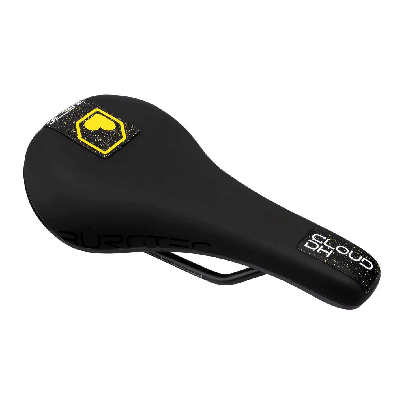 Burgtec The Cloud DH Mountain Bike Saddle, high-performance downhill mountain bike saddle designed for racing.