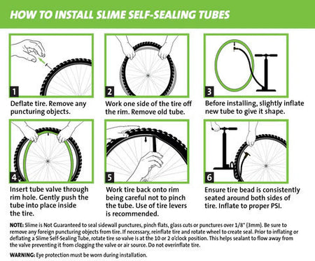 Slime Smart Self-Sealing Bicycle MTB Inner Tube | 26 x 1.75-2.125" | 48mm Presta Valve