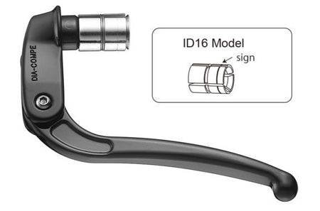 Dia-Compe 189 ID16.5-19mm Brake Levers In Silver or Black