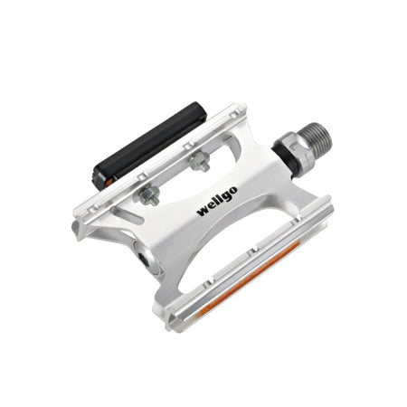 Wellgo LU-C16 Double Sided Narrow Platform Pedals in Silver