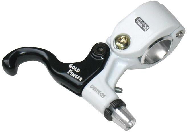Dia-Compe Tech 99 Goldfinger Single Brake Lever Right Hand In White/Black