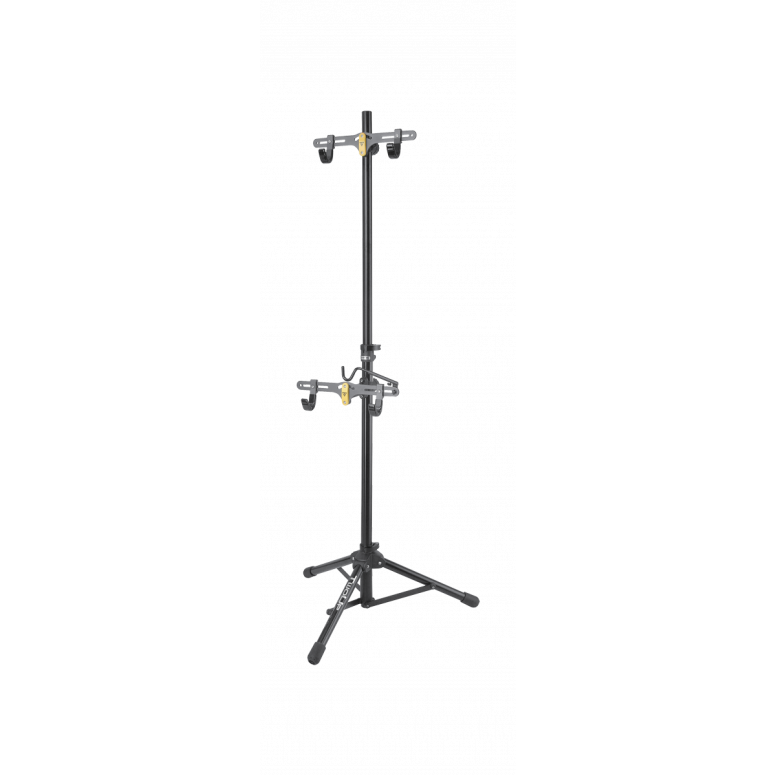 Topeak Two Up Double Bike Stand for multi-bike storage, a sturdy double bike storage stand for up to 4 bikes.