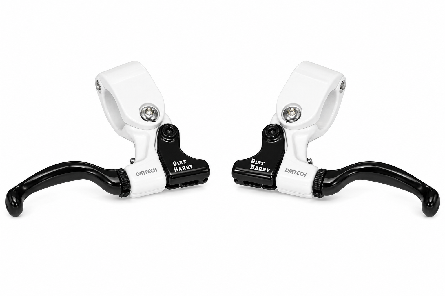 Dia-Compe Dirt Harry Tech 99 BMX brake lever for dirt style bikes in black and white.