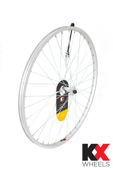 KX MTB 26" Singlewall Q/R Rim Brake Wheel Black Or Silver