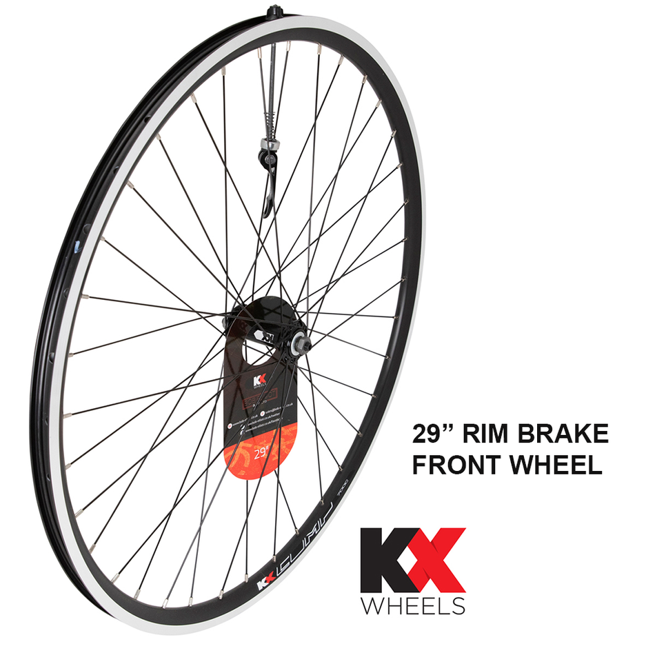 KX MTB 29" 29er Doublewall Q/R Rim Brake Wheel in Black