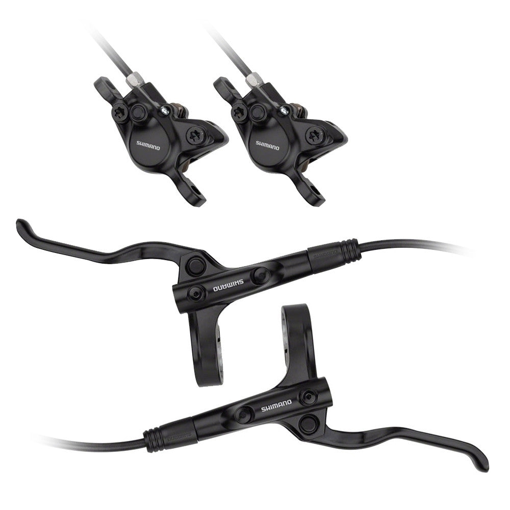 Shimano MT200 MTB Hydraulic Disc Brake Levers With Calipers In Black RRP £69.99