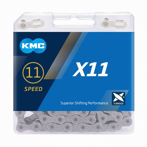 KMC X11 11 Speed Chain 118 Links Grey