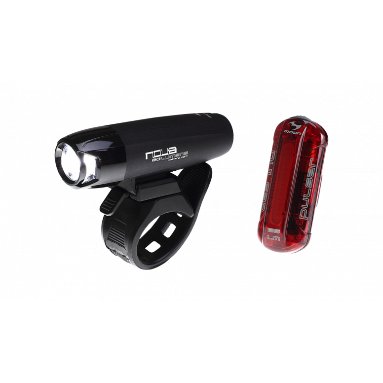 Moon Nova 100 Lumen & Pulsar 25 Lumen Rear Lightset