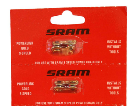 Sram Powerlock 9 Speed Chain Connector - Gold