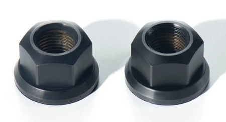 Runwell Elite M9 Front 12mm Carbon Steel Track Nuts x2