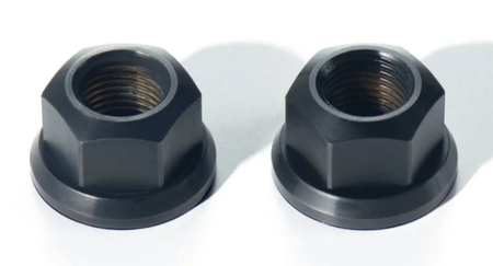 Runwell Elite M10 Rear 12mm Carbon Steel Track Nuts x2