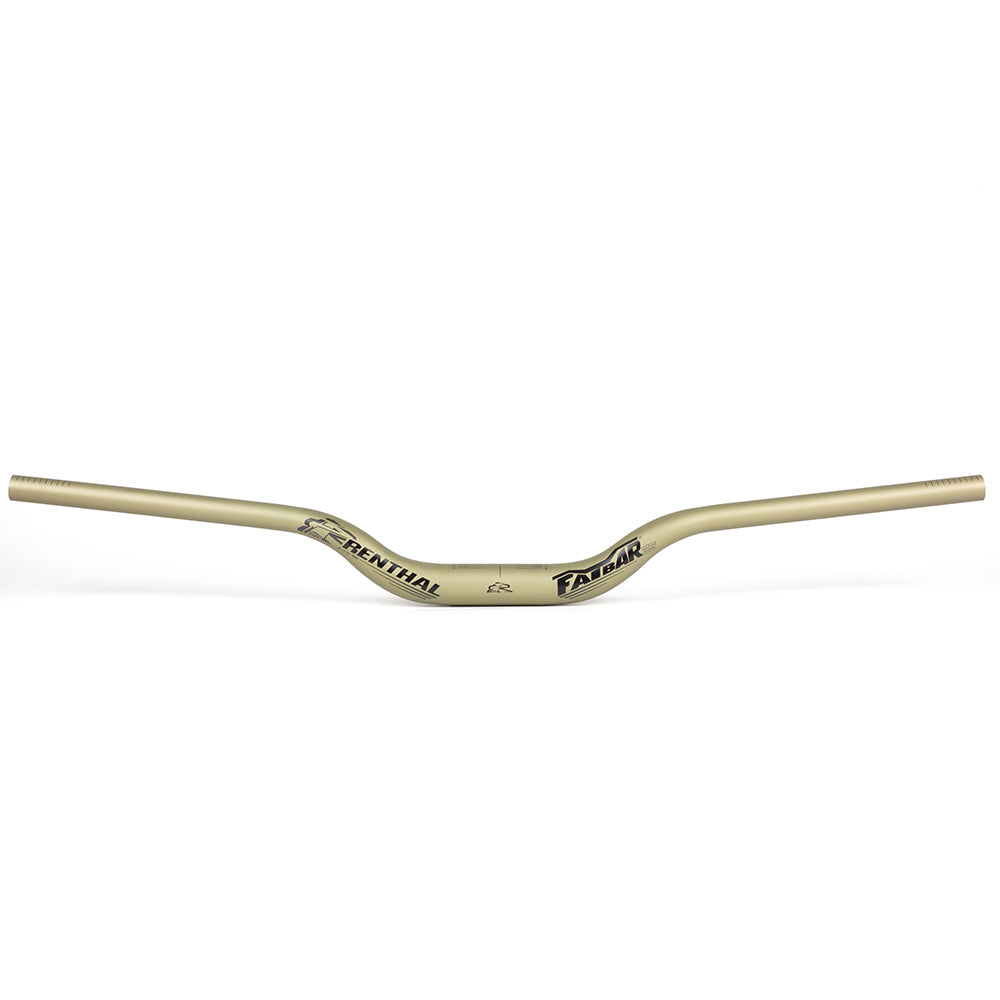 Renthal Fatbar 35 V3 High Rise MTB Downhill Riser Bars | 35mm Clamp | 820mm Wide | AluGold