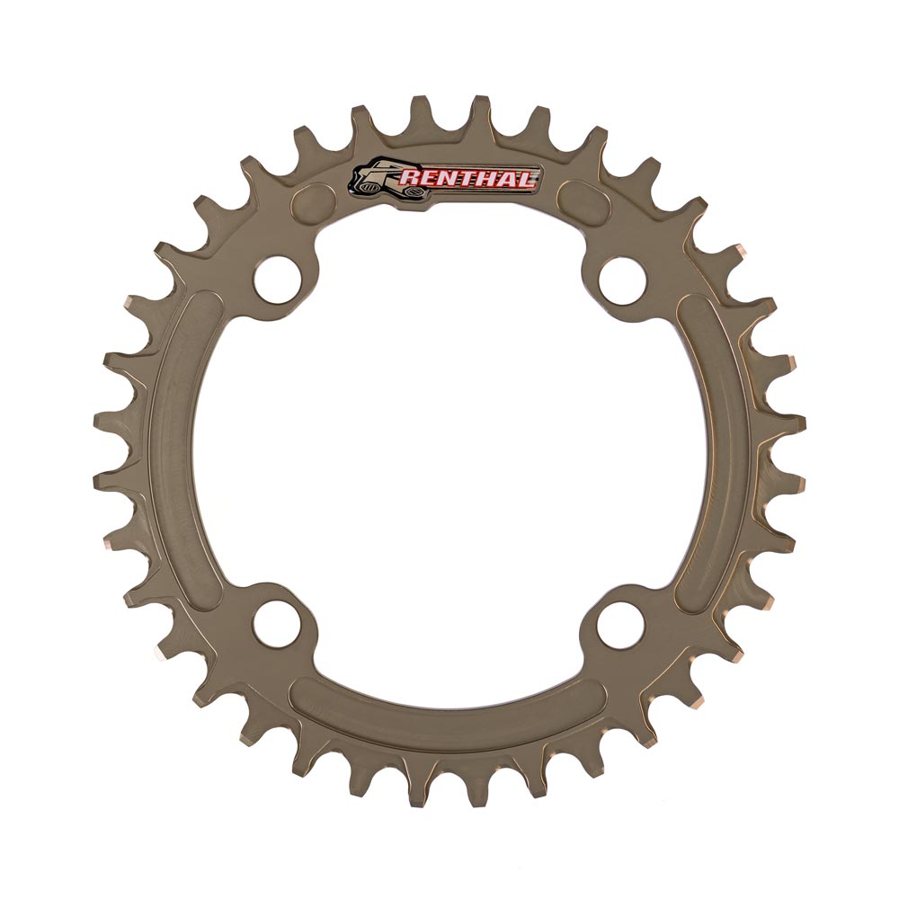 Renthal 1XR 4-Arm 9-12 Speed 104BCD CNC 7075 Ultralite Chainring | Sram 12 Speed Compatible