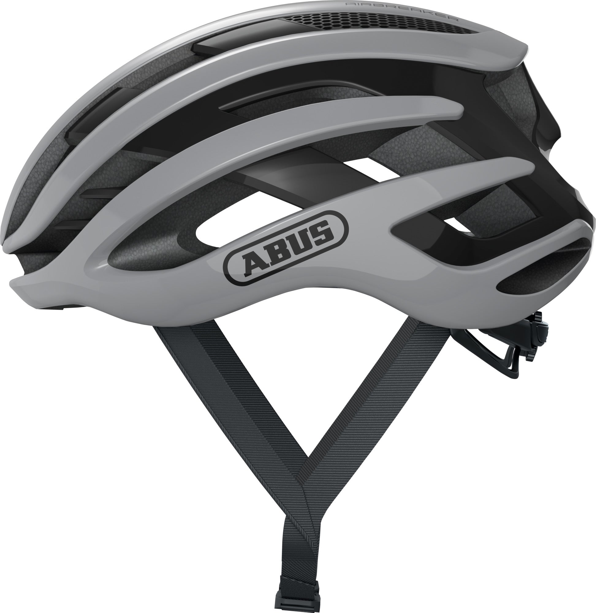 ABUS AirBreaker Elite Road Bicycle Helmet | Race Grey