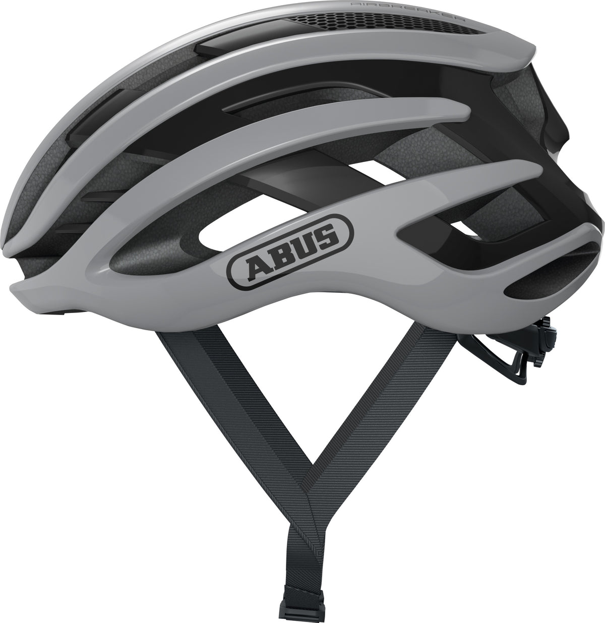 ABUS AirBreaker Elite Road Bicycle Helmet | Race Grey