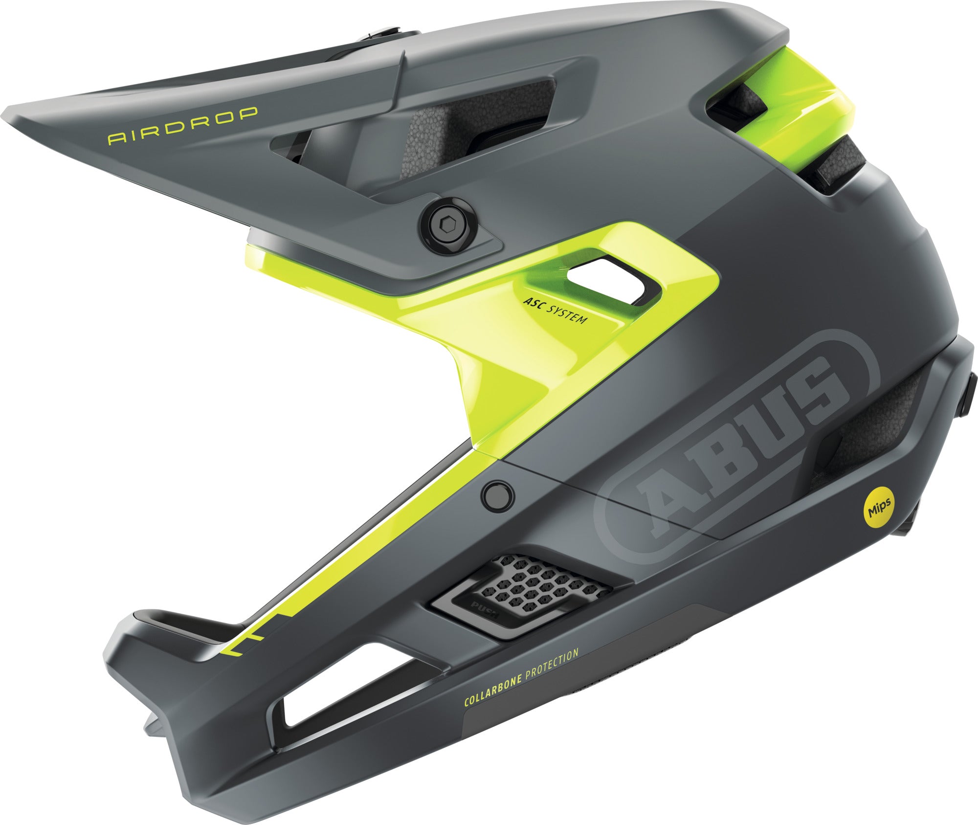 ABUS AirDrop MIPS MTB Full Face Elite Helmet | Concrete Grey