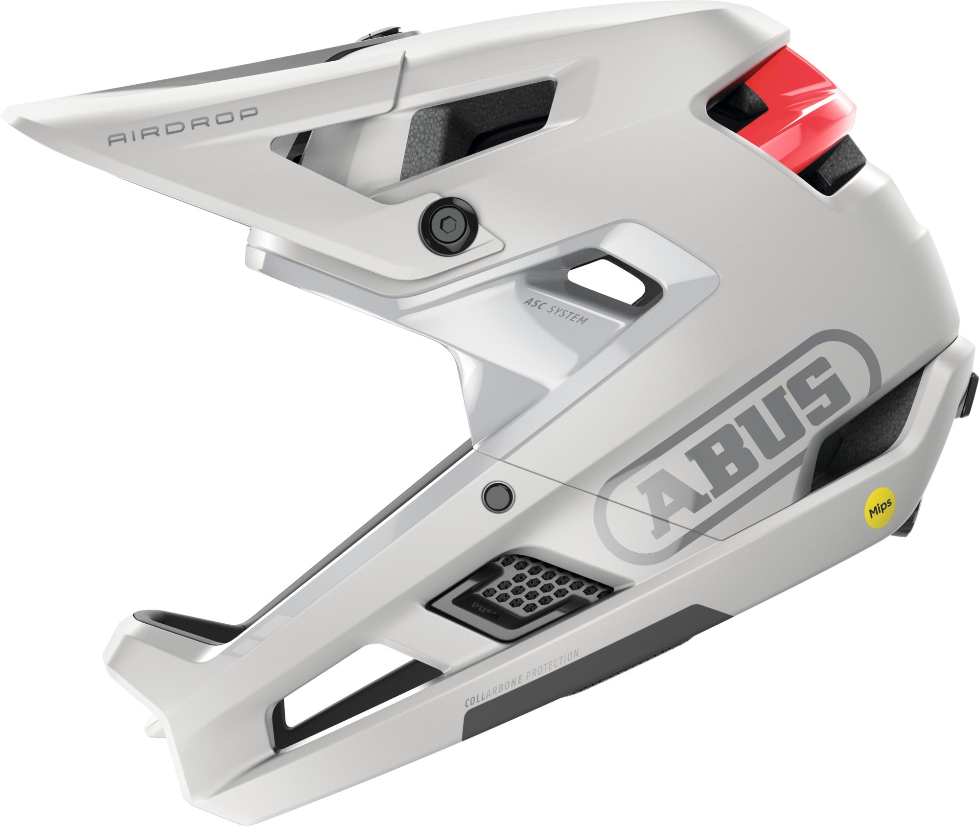 ABUS AirDrop MIPS MTB Full Face Elite Helmet | Polar White