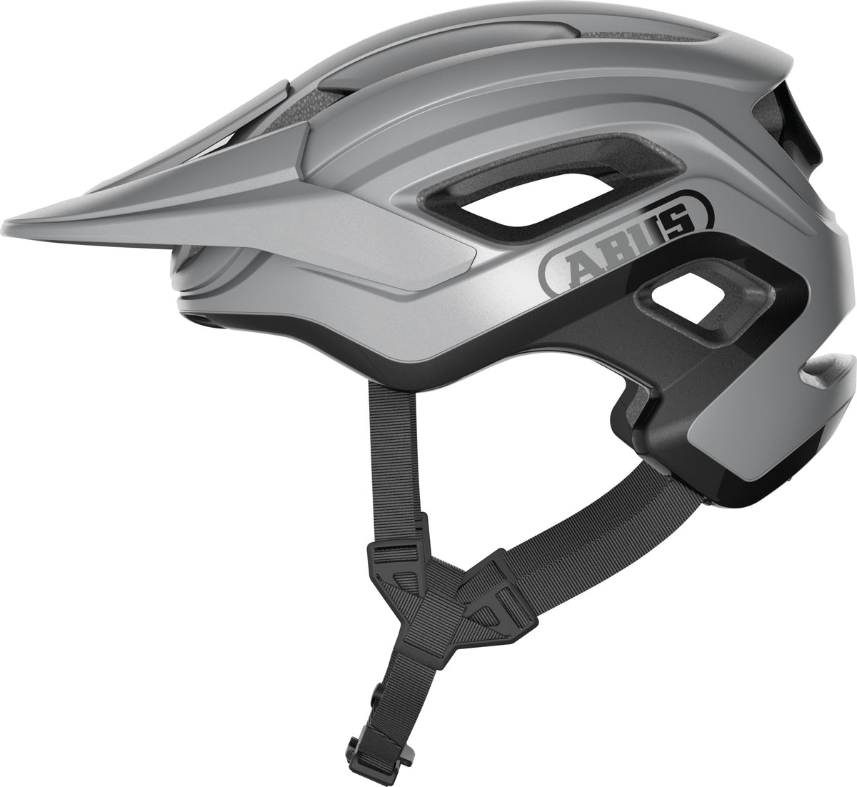 ABUS Cliffhanger MTB Bicycle Helmet | Ti Silver