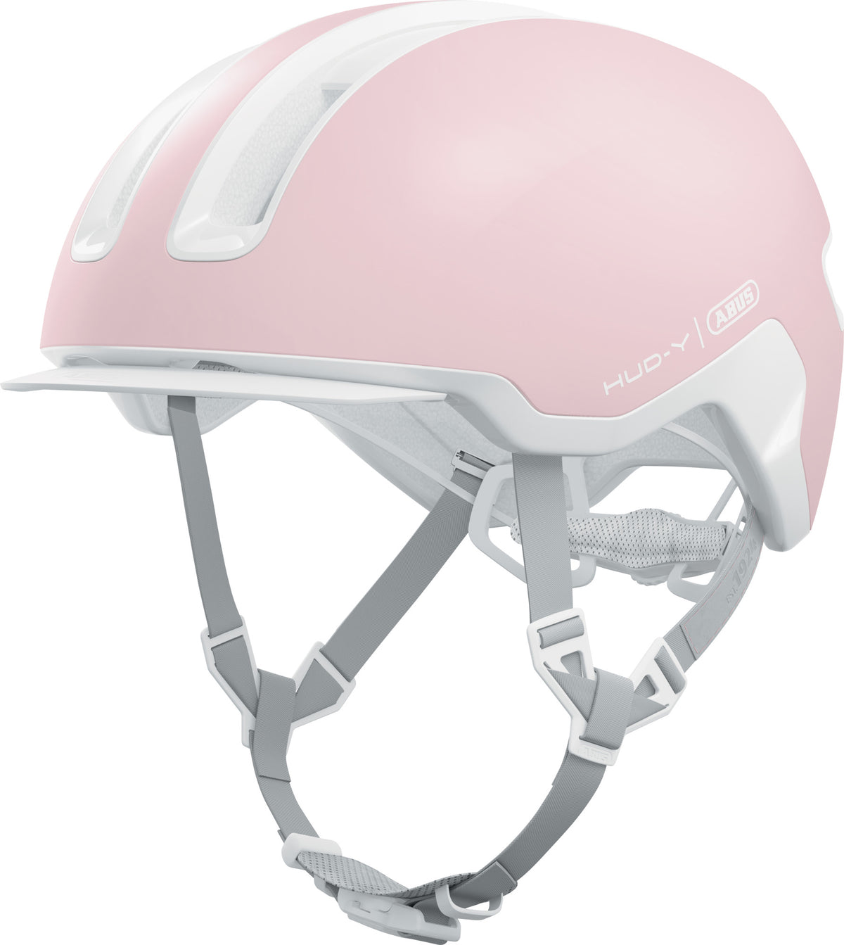 ABUS Hud-Y Pure Urban Helmet With Rear LED Light in Rose