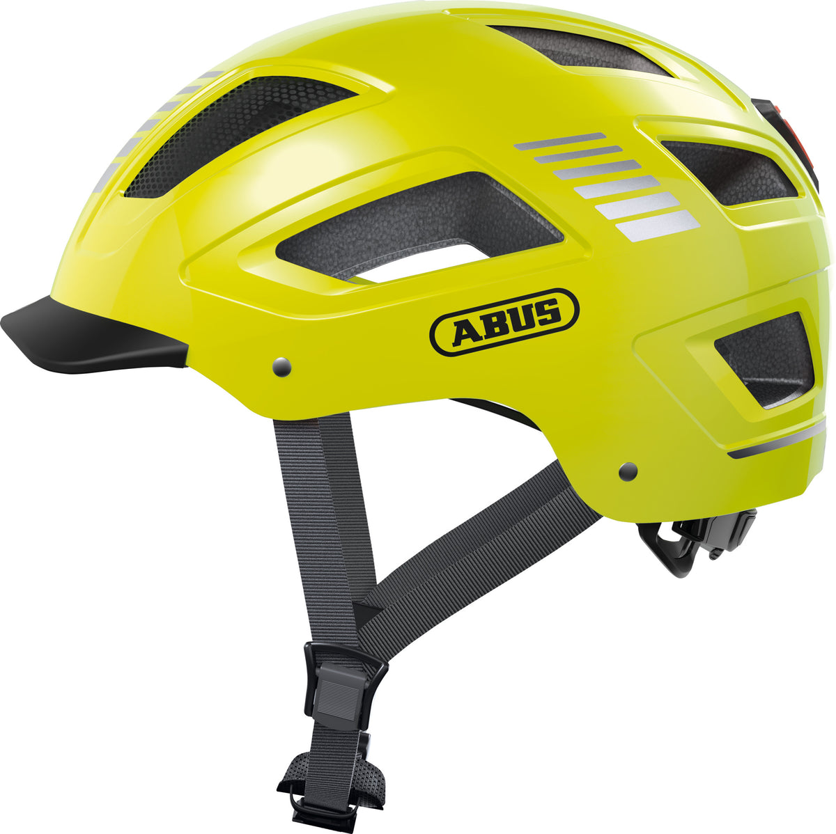 ABUS Hyban 2.0 Urban Helmet With Rear LED Light in Signal Yellow