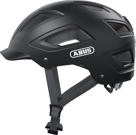 ABUS Hyban 2.0 Urban Helmet With Rear LED Light in Velvet Black