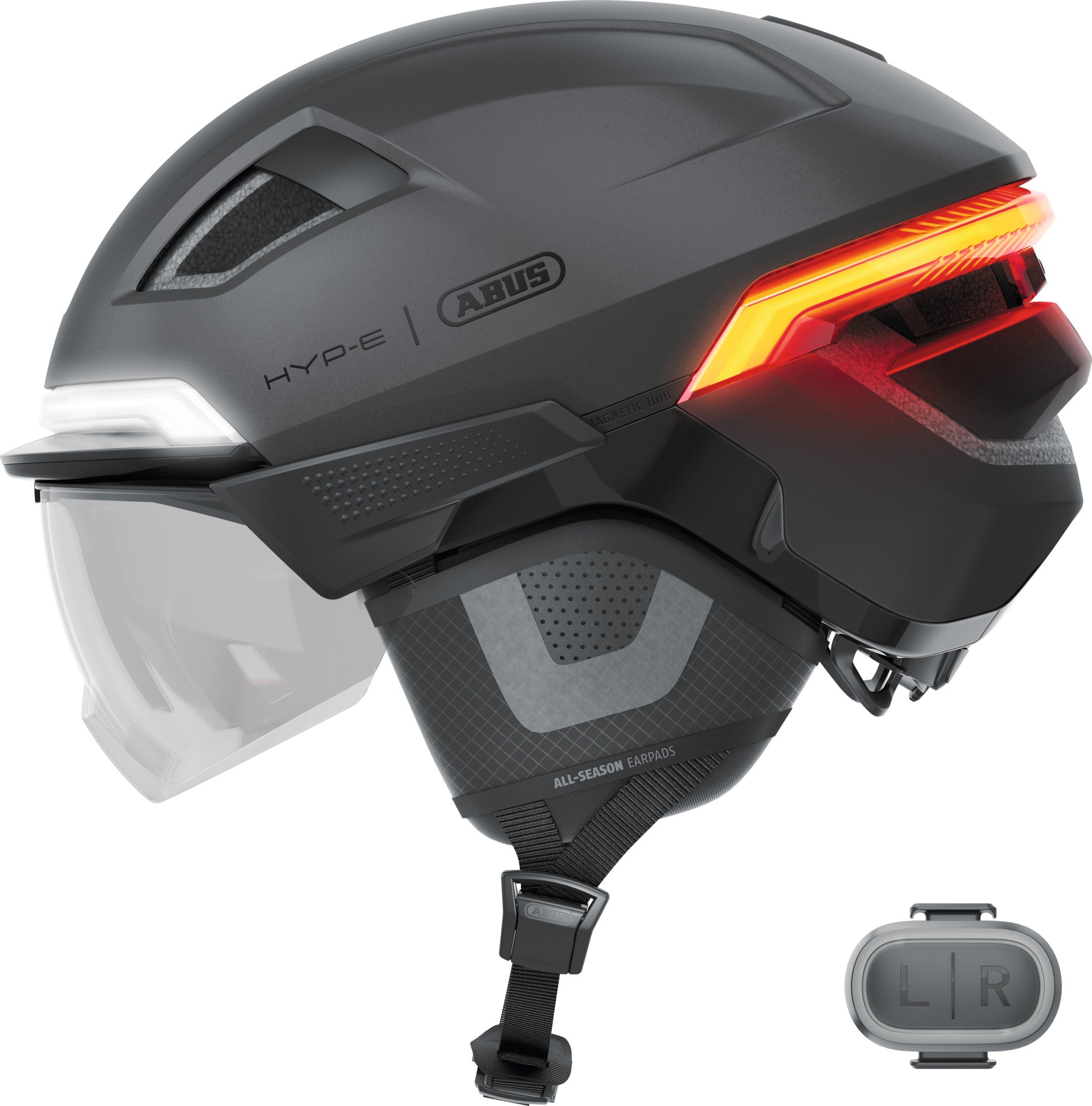 ABUS HYP-E ACE Urban The Ultimate Safe Commuting Helmet in Volcano Titan ( DUE THIS SUMMER )