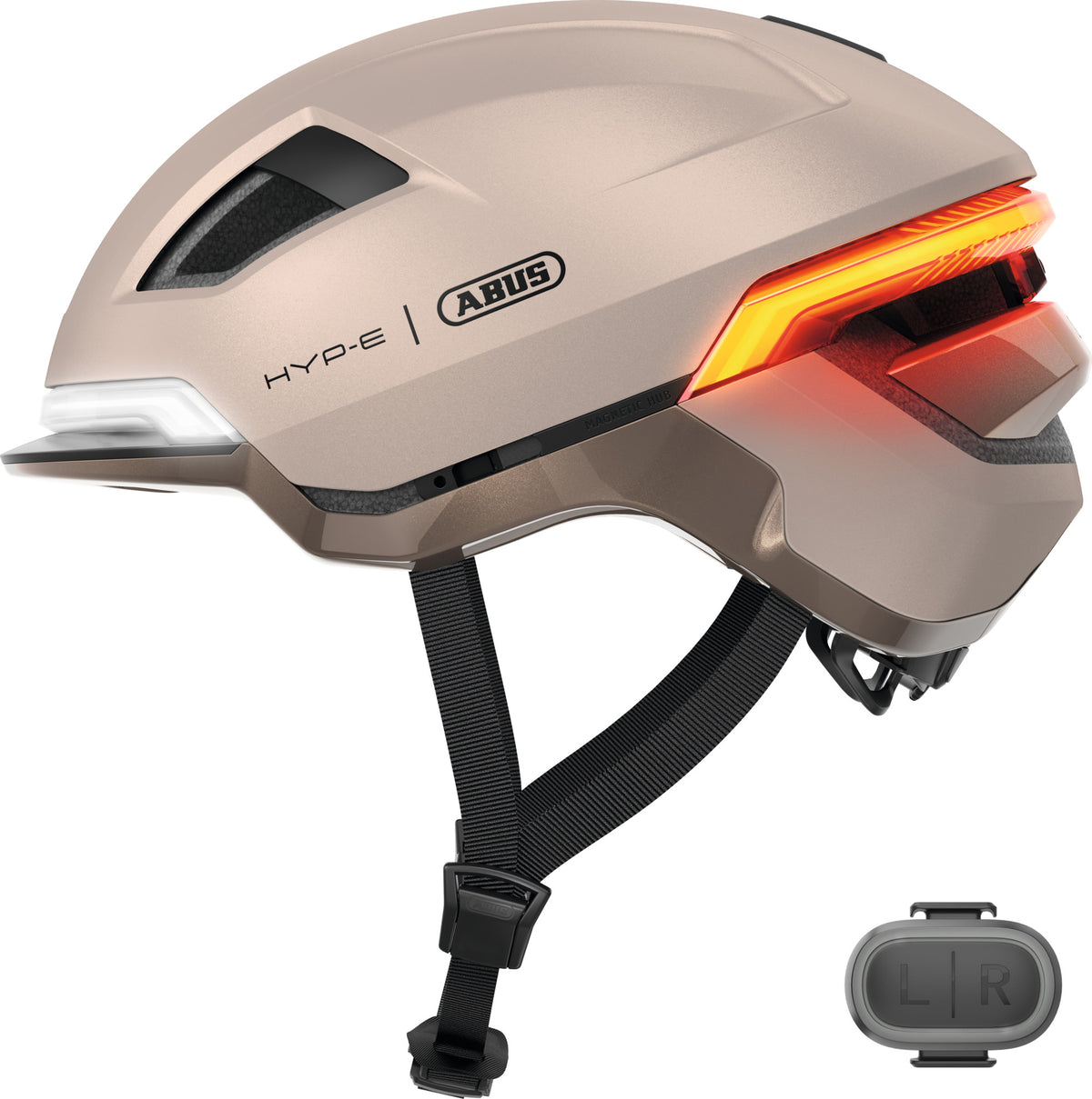 ABUS HYP-E Urban Commuting Helmet in Champagne Gold