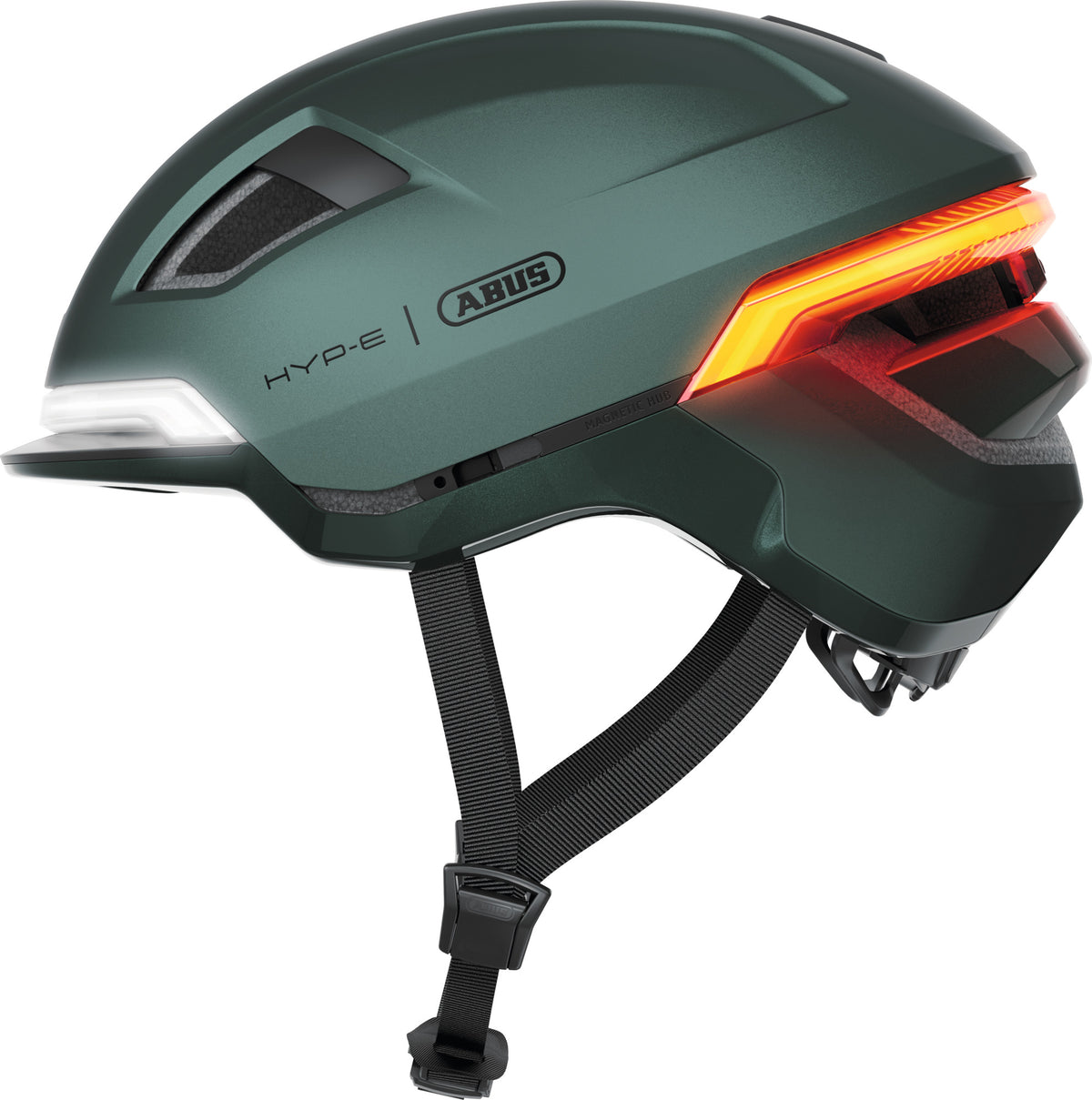 ABUS HYP-E Urban Commuting Helmet in Jungle Green
