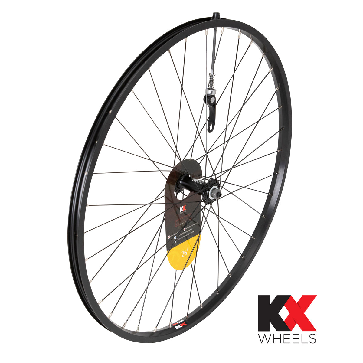 KX MTB 26" Singlewall Q/R Rim Brake Wheel Black Or Silver